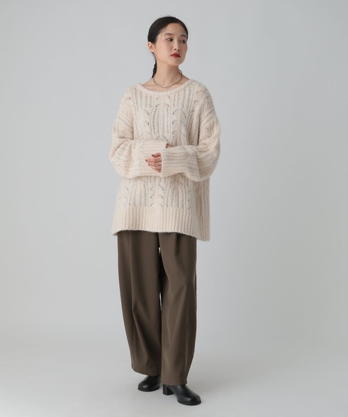 LEPSIM（レプシィム）の「ツイルコクーンパンツ　612847（その他パンツ・レディース・チャコールグレー/ブラウン/グレイッシュベージュ・FREE/TALL）」の19枚目の写真