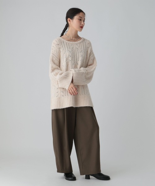 LEPSIM（レプシィム）の「ツイルコクーンパンツ　612847（その他パンツ・レディース・チャコールグレー/ブラウン/グレイッシュベージュ・FREE/TALL）」の21枚目の写真