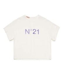 N°21（ヌメロ ヴェントゥーノ）の「N°21（ヌメロ ヴェントゥーノ）Kids & Junior ブランドロゴ半袖Tシャツカットソー（Tシャツ/カットソー）」