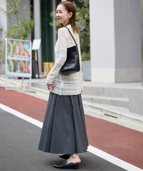 SLOBE IENA（スローブイエナ）の「レーシーニットシャツ（ニット/セーター・レディース・イエロー/ホワイト・FREE）」の6枚目の写真