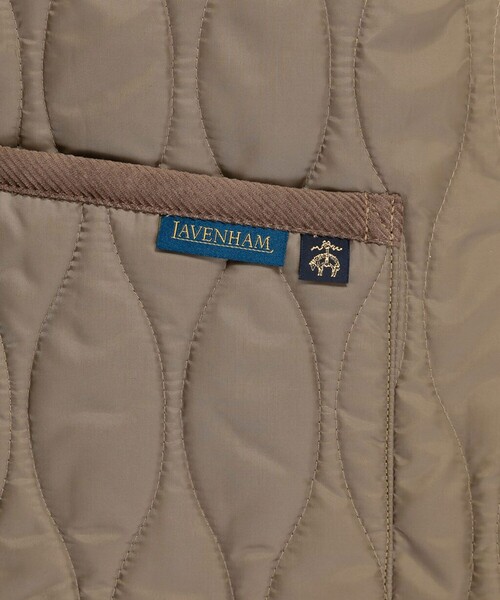 BROOKS BROTHERS（ブルックスブラザーズ）の「Brooks Brothers×LAVENHAM　ソーンハム　キルティングベスト　Made in UK（ベスト・レディース・ダークネイビー/ブラウン・X-SMALL/SMALL）」の5枚目の写真