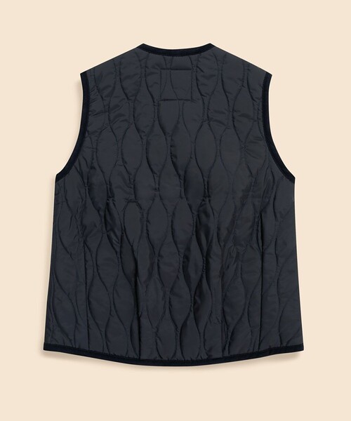 BROOKS BROTHERS（ブルックスブラザーズ）の「Brooks Brothers×LAVENHAM　ソーンハム　キルティングベスト　Made in UK（ベスト・レディース・ダークネイビー/ブラウン・X-SMALL/SMALL）」の9枚目の写真