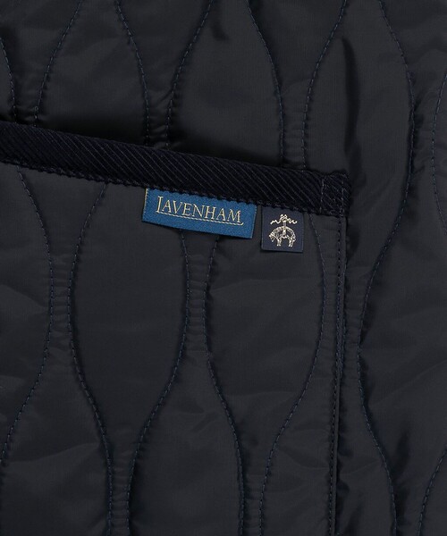 BROOKS BROTHERS（ブルックスブラザーズ）の「Brooks Brothers×LAVENHAM　ソーンハム　キルティングベスト　Made in UK（ベスト・レディース・ダークネイビー/ブラウン・X-SMALL/SMALL）」の11枚目の写真