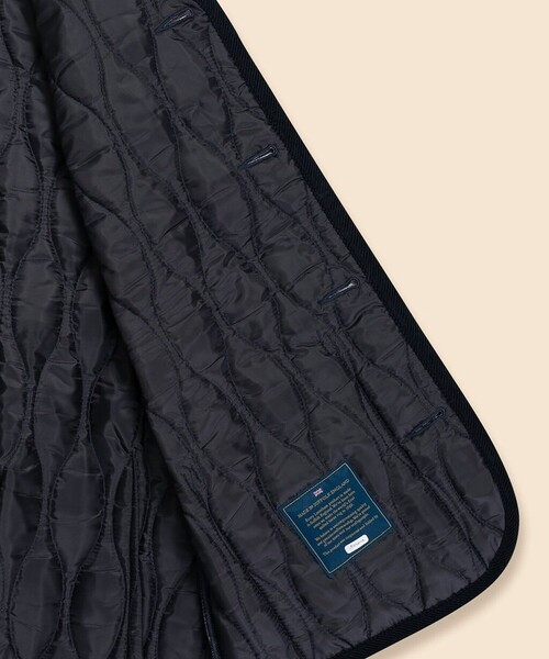 BROOKS BROTHERS（ブルックスブラザーズ）の「Brooks Brothers×LAVENHAM　ソーンハム　キルティングベスト　Made in UK（ベスト・レディース・ダークネイビー/ブラウン・X-SMALL/SMALL）」の12枚目の写真
