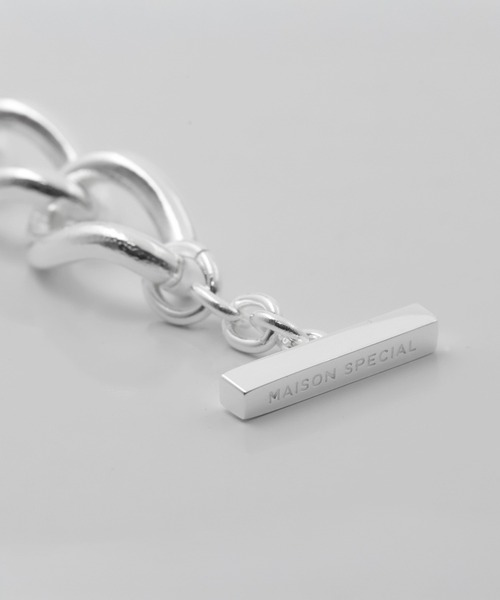 MAISON SPECIAL(メゾンスペシャル)の「《UNISEX》【Made In YAMANASHI Jewelry】Open Chain Bracelet/山梨産オープンチェーンブレスレット【MAISON SPECIAL/メゾンスペシャル】(ブレスレット・メンズ・シルバー・FREE)」の4枚目の写真
