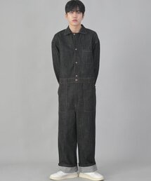 SAINTCREW（セントクルー）の「Classic EX Wide Jumpsuit CWF-521 Black Denim（つなぎ/オールインワン・メンズ）」