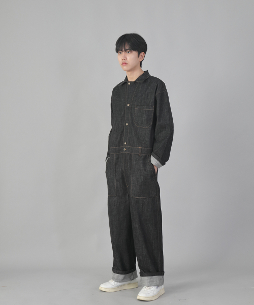 SAINTCREW(セントクルー)の「クラシックEXワイドジャンプスーツCWF-521ブラックデニム(つなぎ/オールインワン・メンズ・その他・MEDIUM/LARGE/X-LARGE)」の14枚目の写真