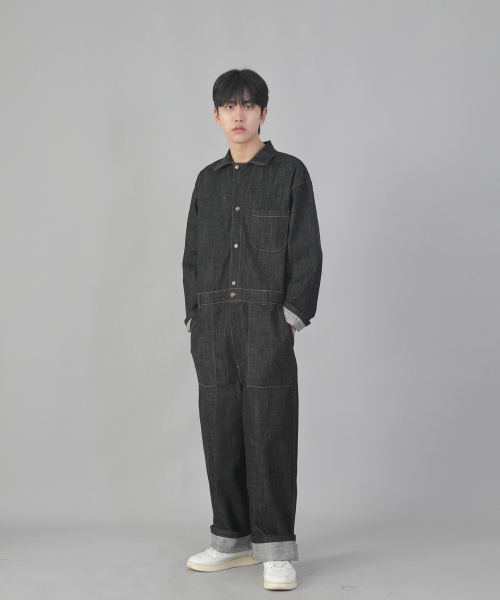 SAINTCREW(セントクルー)の「クラシックEXワイドジャンプスーツCWF-521ブラックデニム(つなぎ/オールインワン・メンズ・その他・MEDIUM/LARGE/X-LARGE)」の2枚目の写真