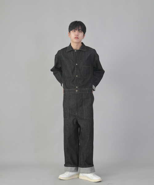 SAINTCREW(セントクルー)の「クラシックEXワイドジャンプスーツCWF-521ブラックデニム(つなぎ/オールインワン・メンズ・その他・MEDIUM/LARGE/X-LARGE)」の12枚目の写真