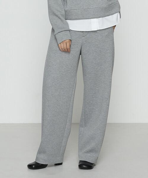 COMME CA Wardrobe（コムサワードローブ）の「レーヨンミックスダンボール パンツ（スラックス・レディース・杢グレー/ネイビー・9号/7号/11号）」の9枚目の写真