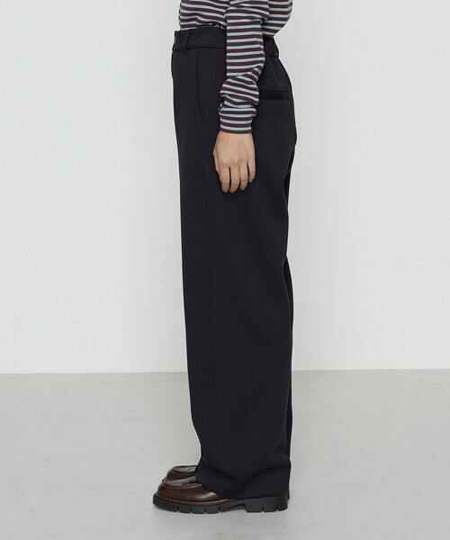 COMME CA Wardrobe（コムサワードローブ）の「レーヨンミックスダンボール パンツ（スラックス・レディース・杢グレー/ネイビー・9号/7号/11号）」の16枚目の写真