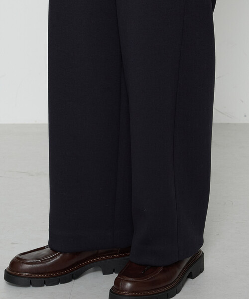 COMME CA Wardrobe（コムサワードローブ）の「レーヨンミックスダンボール パンツ（スラックス・レディース・杢グレー/ネイビー・9号/7号/11号）」の21枚目の写真