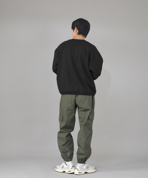 SAINTCREW(セントクルー)の「スナップボタンワイドカーゴジョガーパンツ SWC-361 カーキ(スウェットパンツ・メンズ・その他・MEDIUM/LARGE/X-LARGE)」の7枚目の写真