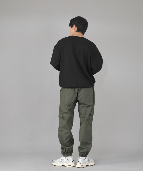 SAINTCREW(セントクルー)の「スナップボタンワイドカーゴジョガーパンツ SWC-361 カーキ(スウェットパンツ・メンズ・その他・MEDIUM/LARGE/X-LARGE)」の10枚目の写真