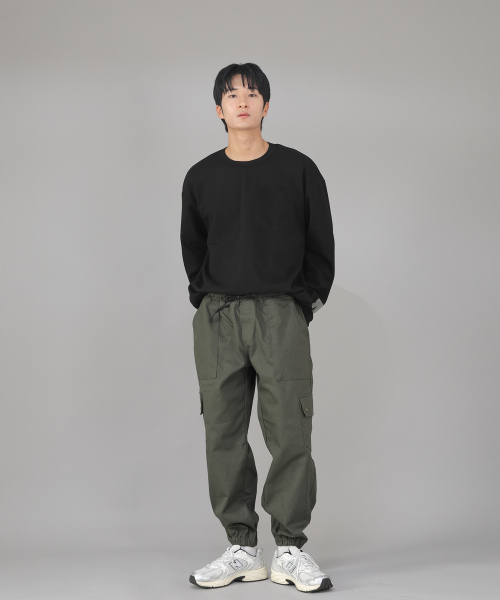 SAINTCREW(セントクルー)の「スナップボタンワイドカーゴジョガーパンツ SWC-361 カーキ(スウェットパンツ・メンズ・その他・MEDIUM/LARGE/X-LARGE)」の11枚目の写真