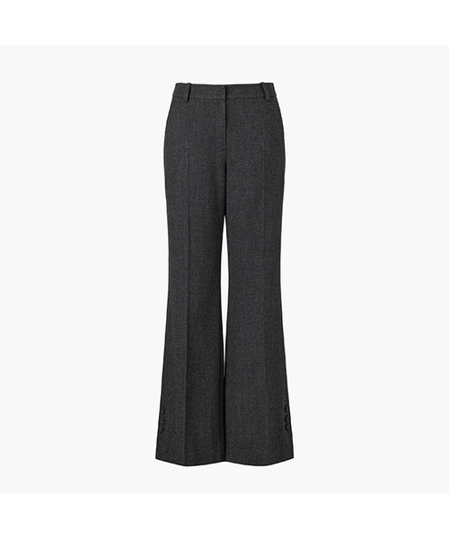 KUME(クメ)の「Wool Blend Bootcut Pants, Charcoal(スラックス・メンズ・その他・SMALL/MEDIUM/LARGE)」の1枚目の写真