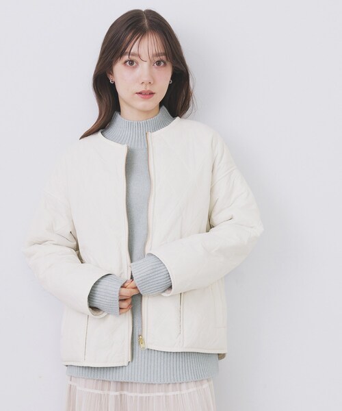 リバーシブル キルティングファーブルゾン【洗濯機OK】（ブルゾン