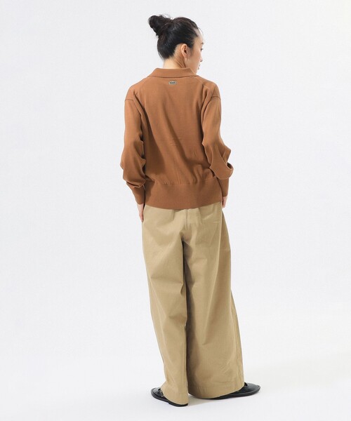 BEAMS BOY（ビームスボーイ）の「ワイド タック チノ パンツ（チノパンツ・レディース・ベージュ/ネイビー・0/1/2）」の13枚目の写真