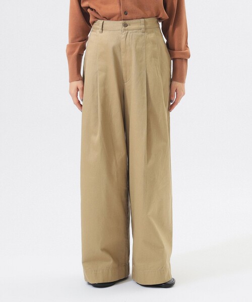 BEAMS BOY（ビームスボーイ）の「ワイド タック チノ パンツ（チノパンツ・レディース・ベージュ/ネイビー・0/1/2）」の18枚目の写真