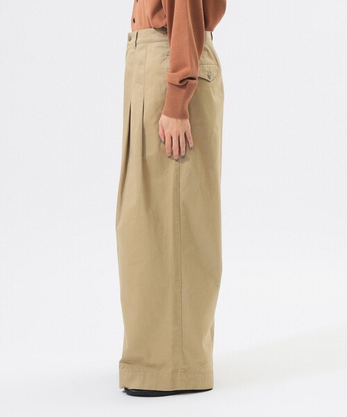 BEAMS BOY（ビームスボーイ）の「ワイド タック チノ パンツ（チノパンツ・レディース・ベージュ/ネイビー・0/1/2）」の19枚目の写真