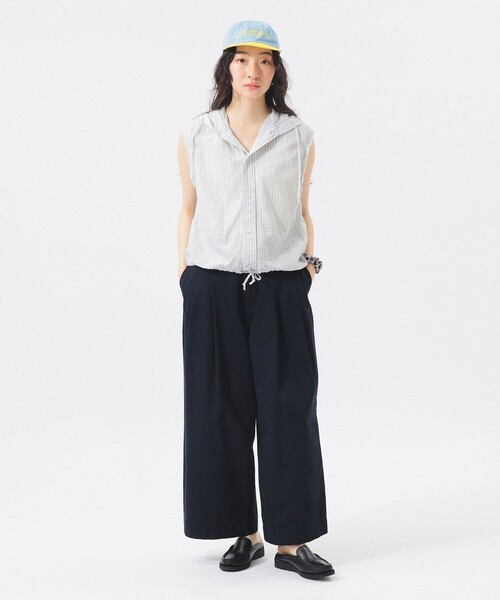 BEAMS BOY(ビームスボーイ)の「ワイド タック チノ パンツ(チノパンツ・レディース・ベージュ/ネイビー・0/1/2)」の14枚目の写真