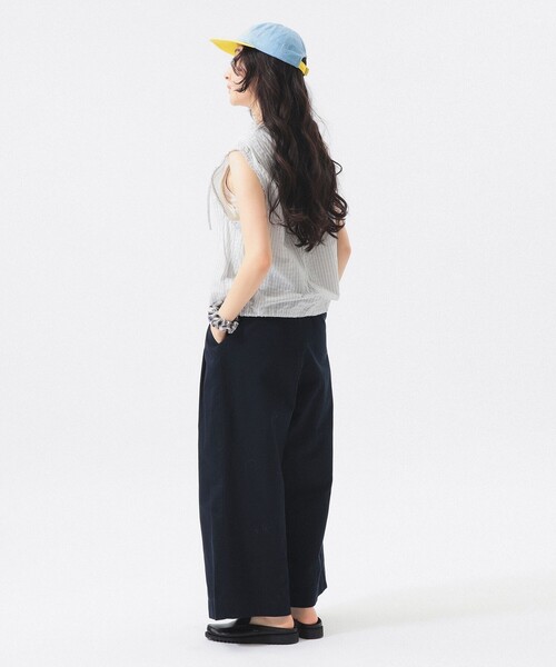 BEAMS BOY(ビームスボーイ)の「ワイド タック チノ パンツ(チノパンツ・レディース・ベージュ/ネイビー・0/1/2)」の15枚目の写真