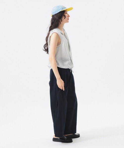 BEAMS BOY(ビームスボーイ)の「ワイド タック チノ パンツ(チノパンツ・レディース・ベージュ/ネイビー・0/1/2)」の4枚目の写真