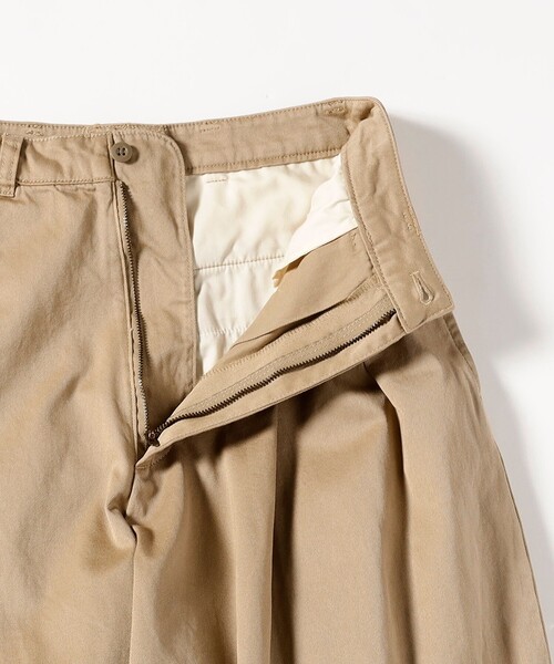 BEAMS BOY(ビームスボーイ)の「ワイド タック チノ パンツ(チノパンツ・レディース・ベージュ/ネイビー・0/1/2)」の9枚目の写真