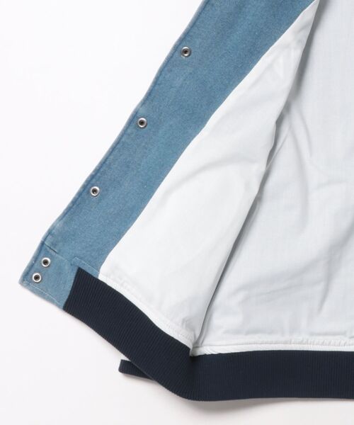 DC（ディーシー）の「DC/ディーシー 26 KD VARSITY JACKET キッズ ジャケット YJK261501（その他アウター・キッズ・ライトブルー/ブラック・130cm/140cm/150cm/160cm）」の4枚目の写真
