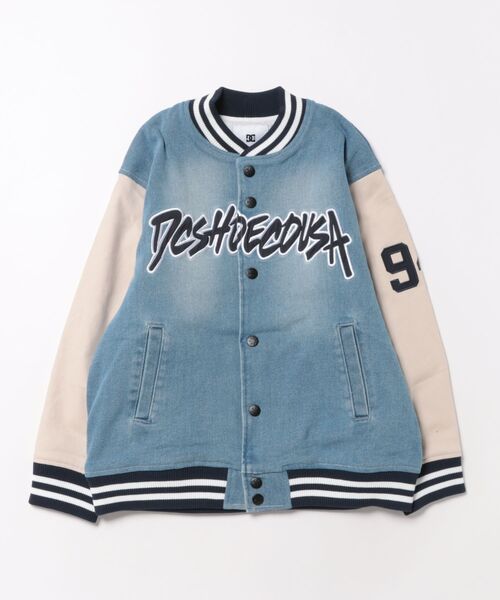 DC（ディーシー）の「DC/ディーシー 26 KD VARSITY JACKET キッズ ジャケット YJK261501（その他アウター・キッズ・ライトブルー/ブラック・130cm/140cm/150cm/160cm）」の19枚目の写真