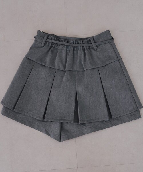 continuer de NICE CLAUP（コンティニューデナイスクラップ）の「【2026SS】リボン付プリーツスカパン（スカート・レディース・ブラック/チェック/トップグレー/オフホワイト・FREE）」の19枚目の写真