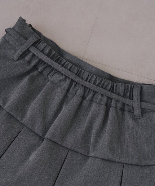 continuer de NICE CLAUP（コンティニューデナイスクラップ）の「【2026SS】リボン付プリーツスカパン（スカート・レディース・ブラック/チェック/トップグレー/オフホワイト・FREE）」の21枚目の写真