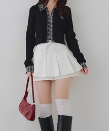 continuer de NICE CLAUP | 【2026SS】リボン付プリーツスカパン(スカート)