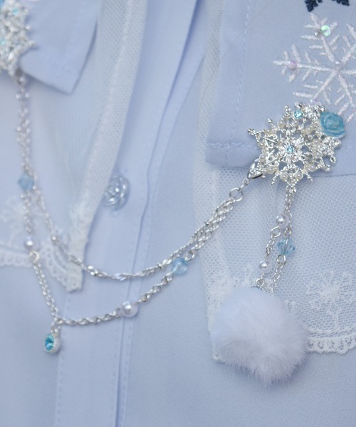 axes femme（アクシーズファム）の「雪薔薇モチーフ襟クリップ（その他雑貨・レディース・ゴールド/シルバー・FREE）」の20枚目の写真