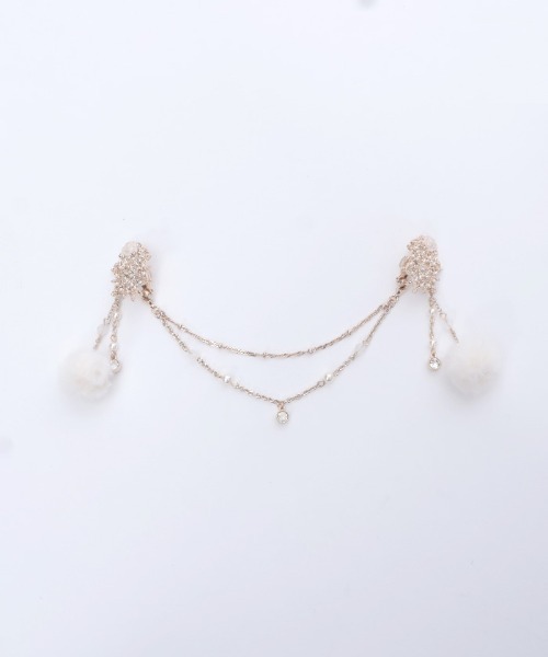 axes femme（アクシーズファム）の「雪薔薇モチーフ襟クリップ（その他雑貨・レディース・ゴールド/シルバー・FREE）」の10枚目の写真