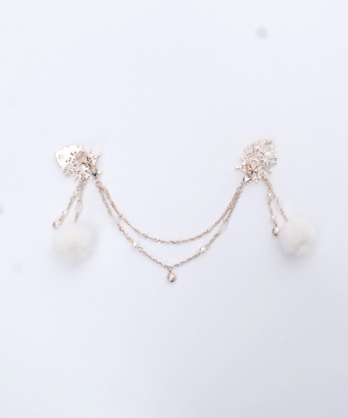 axes femme（アクシーズファム）の「雪薔薇モチーフ襟クリップ（その他雑貨・レディース・ゴールド/シルバー・FREE）」の11枚目の写真