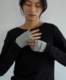 meilmada | ロングスリーブメッシュシアートップス(Tシャツ/カットソー)