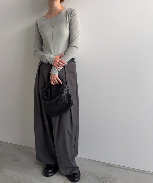 model：H166　着用サイズ：F