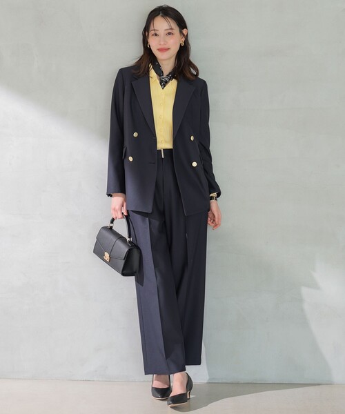 ANY SIS（エニィスィス）の「褒めらレディストレッチ ワイドパンツ（その他パンツ・レディース・ネイビー系/ネイビー系6/ライトグレー系6/ベージュ系6・SMALL/MEDIUM/LARGE）」の9枚目の写真