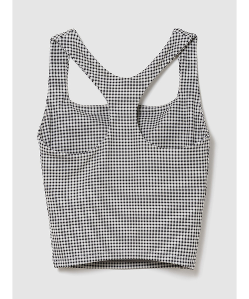 GAP（ギャップ）の「GapFit Studio リサイクル スクエアネック ブラキャミ（キャミソール・レディース・ブラック系その他・M/S/L/XXS/XS）」の6枚目の写真