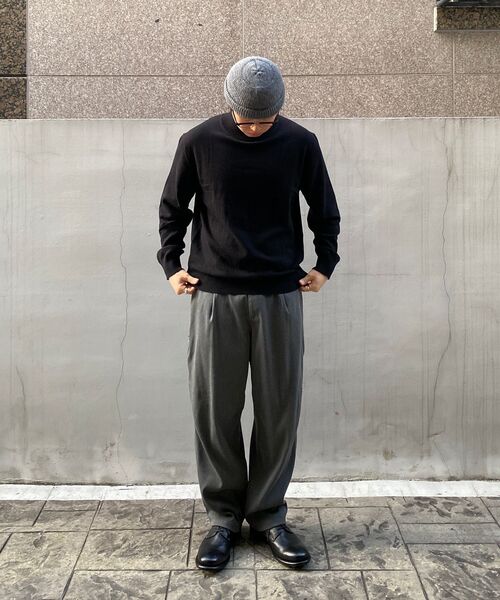 BELLIEF（ベリーフ）の「Essential Wool Comfort Moc-Neck knit (Black)（ニット/セーター・メンズ・その他・M/L/XL）」の3枚目の写真