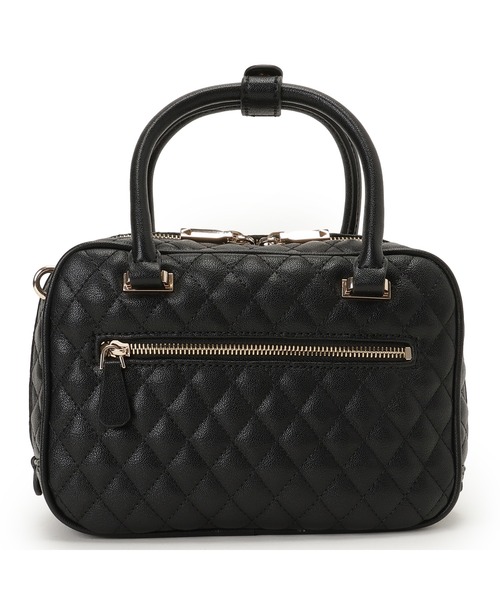 Guess(ゲス)の「ATABEY Box Satchel ハンドバッグ (ハンドバッグ・レディース・ブラック・ONE SIZE)」の2枚目の写真
