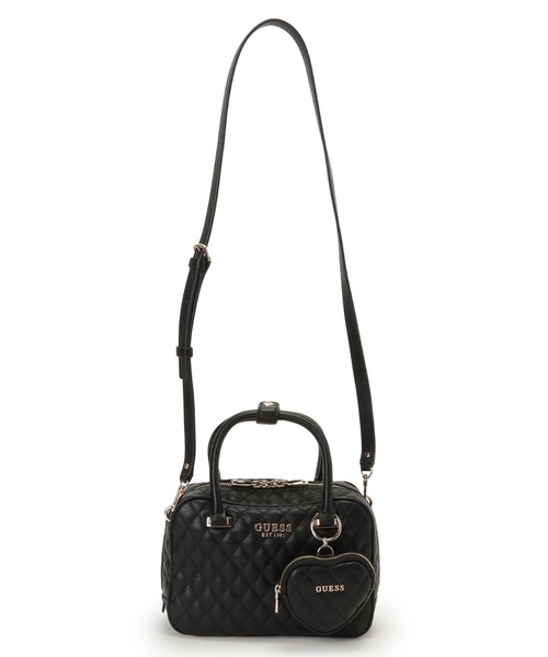 Guess(ゲス)の「ATABEY Box Satchel ハンドバッグ (ハンドバッグ・レディース・ブラック・ONE SIZE)」の4枚目の写真