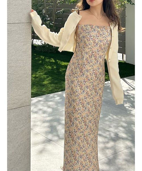 LILY BROWN（リリーブラウン）の「カーデセットプリントキャミワンピース（ワンピース・レディース・アイボリー/イエロー/ピンク・0/1）」の21枚目の写真