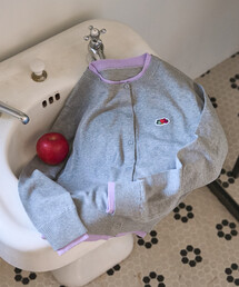FRUIT OF THE LOOM × FREAK'S STORE/フルーツオブザルーム 別注 配色レイヤード ニットカーディガン