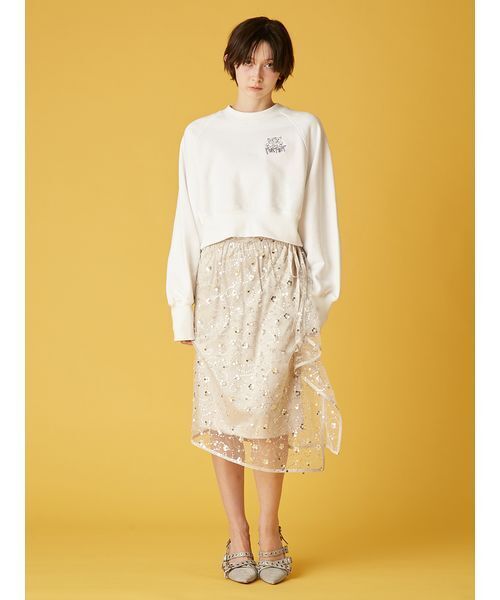 FURFUR（ファーファー）の「スパンコールラップスカート（スカート・レディース・シルバー/ブラック/ホワイト・F）」の15枚目の写真