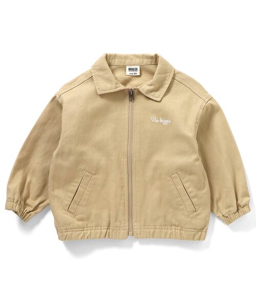 BREEZE（ブリーズ）の「襟付きブルゾン_ジュニア対応（ブルゾン・キッズ・インディゴブルー/ベージュ・100/140/130/120/110/90/80）」の4枚目の写真