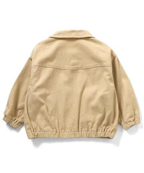 BREEZE（ブリーズ）の「襟付きブルゾン_ジュニア対応（ブルゾン・キッズ・インディゴブルー/ベージュ・100/140/130/120/110/90/80）」の6枚目の写真