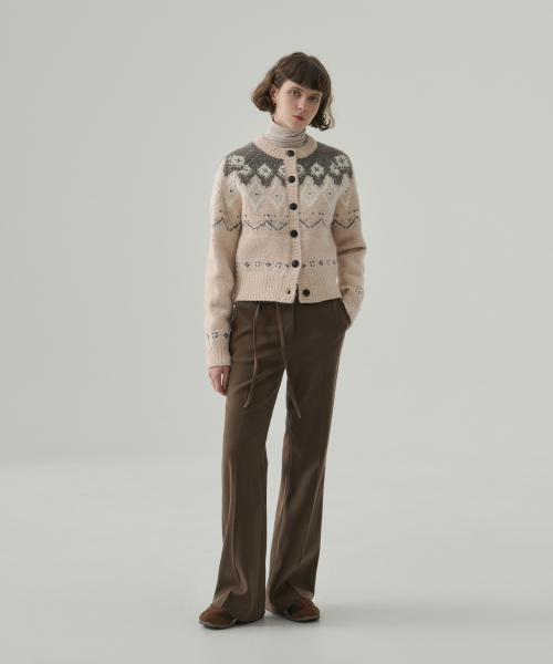 DRAWFIT WOMEN（ドローフィットウーマン）の「トスティ起毛ブーツカットスラックス[BROWN]（スラックス・レディース・その他・S/M/L）」の3枚目の写真