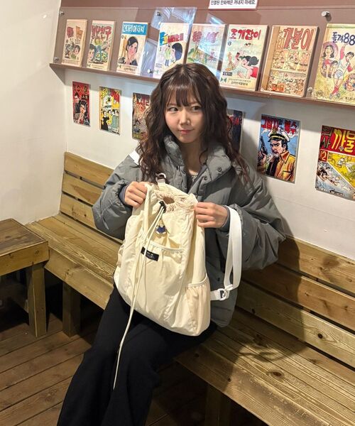 ROIDESROIS(ロワデロワ)の「ドローストリングバックパック (ブラック)(バックパック/リュック・レディース・その他・FREE)」の15枚目の写真